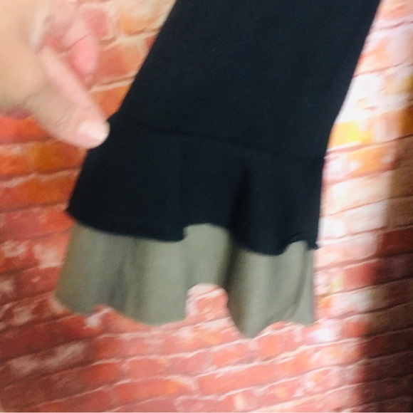 Rabbit Rabbit Rabbit Designs Black and Gray Long Sleeved Ruffled
A-line Dress - Picture 4 of 10